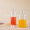 Botella para bebida de 400 ml 500 ml cilíndrica desechable para mascotas vaso para té con leche con tapa de plástico para botella de jugo tapa de aluminio