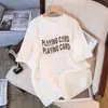 Camiseta de Manga Corta de Algodón Puro para Mujer Verano 2025 Nueva Moda Suelta Adelgazante Camiseta Diseño con Sentido Nicho Top para el Cabello