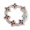 Cadena Rap Hip-Hop Pulsera Trébol Infinito Moda Tendencia Fresco Estilo Genial 5A Collar Colorido Accesorios de Joyería