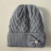 Novos Chapéus de Lã de Inverno para Mulheres de Meia-Idade e Idosas, Chapéus Quentes de Inverno para Senhoras Idosas, Chapéus de Tricô de Outono e Inverno com Veludo Adicionado Atacado