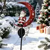Produto novo transfronteiriço Papai Noel lua solar plug de terra