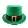 Tejido de Punto Compuesto Eva Sombrero Alto St Irlandés. Sombrero Alto Verde del Día de San Patricio Sombrero Decorativo de Trébol