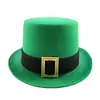 Tejido de Punto Compuesto Eva Sombrero Alto St Irlandés. Sombrero Alto Verde del Día de San Patricio Sombrero Decorativo de Trébol