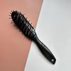 Peine Pequeño Curvo Premium para la Industria de la Belleza, Peine para el Cabello con Dientes Anchos y Estrechos, Peine Recto de Doble Cara, Peine de Doble Cara No Deformable