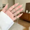 Cadena para Clavícula con Doble Borla y Estrella, Cadena Corporal, Collar en Capas de Alta Gama para Mujer, Cadena Sencilla para Cuello de Noche, Cadena para el Pecho