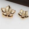 Yufeng hardware cobre fundido agujero grande grueso flor de cinco pétalos soporte para flores adorno para tocado material accesorios