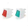Suministro interruptor basculante en forma de barco 15 * 21 mm KCD1-102N fondo blanco cubierta Roja Verde Azul amarilla