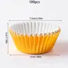 Venta Caliente de Fábrica Multicolor Papel de Aluminio Compuesto Vasitos para Pastel a Prueba de Aceite Soporte de Papel para Hornear Papel para Pastel de Fiesta