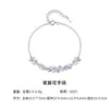 Fábrica de Rueda de la Fortuna Venta al por mayor Pulsera de Plata de Ley S925 Flor de Glicina Nicho Lujo Ligero Celebridad de Internet Estilo Sencillo de Temperamento Nuevo Producto Transfronterizo