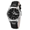 Reloj de Cuarzo Impermeable para Hombre Guaiai 8801 con Correa de Cuero, Reloj para Hombre con Indicador de Día y Fecha