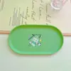 Linda Bandeja de Bocadillos para el Hogar Labubu Mesa de Comedor Escupidera Bandeja para Guardar Fruta Bandeja para Taza de Té