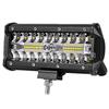 Luz de trabajo LED para coche transfronteriza en stock 7 pulgadas 40led 120w tira larga de tres filas faro antiniebla faro auxiliar