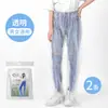 Pantalones impermeables desechables engrosados en el pie impermeables para exteriores con pie de plástico conjunto de pantalones de lluvia para lluvia rafting área de juegos pantalones de lluvia