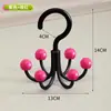 Perchero de seis puntas giratorio, multifuncional para guardar ropa interior, bolsos y ropa en dormitorios y hogares, al por mayor