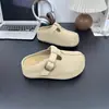 Novedad Verano 2026 Estilo 6cm Suela de Plataforma Ligera Hebilla Casual Moda Trendy para Mujer Hueco Estilo Birkenstock Mocasines Cerrados
