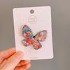 Horquilla de mariposa con diamantes de imitación, tocado de hada brillante, horquilla creativa y bonita, joyería para niños, flequillo frontal que no golpea el cabello