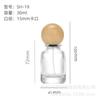 Botellas de Vidrio para Perfume en Stock 30/50/100ml Botellas de Vidrio Transparente para Perfume Botellas con Atomizador Botellas Vacías Reutilizables Venta al por Mayor