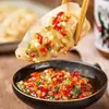 Salsa de Chile Picante de Granja Sichuan con Pimientos de Colores, Condimento Súper Picante para Arroz y Fideos, Salsa Doble de Chile Picado y Ajo de Guizhou