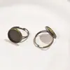 Accesorios para Anillos DIY, Bandeja de Anillos de Cinta de Color Retro Bidimensional, Sin Níquel, Proceso de Galvanoplastia Ecológico