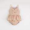 Vestido Harper de Tirantes Bordado para Niña Europea y Americana Primavera y Verano Algodón Suave Transpirable para el Cuerpo del Bebé Ropa para Gatear del Bebé