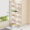 Estante de preparación de alimentos de encimera multicapa, herramienta de almacenamiento de bandeja de ingredientes multifuncional, estante de alimentos para el hogar, organizador de bandeja de preparación de alimentos para cocina