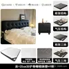 Cama de cuero minimalista italiana cama de cuero minimalista moderna cama de cuero de lujo ligero cama de cuero con capitoné de botones negros cama suave acolchada cuadrada cama de arte en cuero
