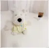 [Solo Ropa] Ropa para Cachorros West Highland Accesorios Lindos Suéter Sombrero Set de Abrigo