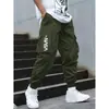Amazon Wish Pantalones Cargo Deportivos de Exterior de Primavera y Otoño para Hombre con Bolsillos y Puños, Dropshipping Disponible