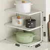 Estante de Almacenamiento de Cocina de Múltiples Niveles para Encimera, Estante para Ollas, Organizador, Gabinete, Almacenamiento de Utensilios de Cocina, Tablero de Partición de Varias Capas