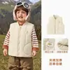 Colete matelassê infantil Kaka Panda, roupas de inverno para meninas, colete de inverno para meninos, blusa de bebê, roupas de outono e inverno para bebê