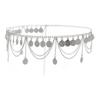 Cadena de Cintura Metálica Estilo Exótico Transfronteriza para Mujer, Cinturón Multicapa con Borla de Monedas Redondas, Accesorios de Danza Latina para el Vientre al por Mayor