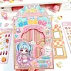 Paquete de Pegatinas para Disfraz de Princesa Dibujos Animados Lindas Pegatinas de Disfraces para Niñas No Requiere Cortar Pegatinas de Disfraces Hechas a Mano DIY para Niños