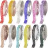 Tira de Código Adhesiva de Diamante de Cristal DIY Tira de Diamantes Autoadhesiva de Pedrería Cinta Decorativa Accesorios para Ropa Accesorios Cinta de Diamantes Adhesiva de Fusión en Caliente