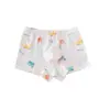 Cuecas Boxer Infantis 100% Algodão Classe A, Pacote com 5, Estampa de Caranguejo de Desenho Animado, Adequadas para Crianças Pequenas e Médias, Amigáveis para Bebês sem Apertar