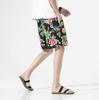 Shorts Masculinos de Verão Estilo Chinês Shake Tone Country Nordeste Calças Flor Grande Moda Nacional Solto Tamanho Grande Shorts Flor Calças Comprimento Médio