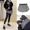 Algodão Primavera, Verão, Outono e Inverno Quatro Estações Empilhado Suor Interno Acessórios Feminino Base Estilo Coreano Saia Dividida Suor Cortina de Bum Fart Tendência