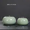 Maceta Pequeña Hidropónica de Cerámica con Esmalte Craquelado, Maceta para Flor de Centella Asiática, Contenedor de Estilo Fresco, Maceta de Escritorio, Venta al por Mayor de Fábrica de Alta Gama