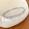 Pulseira de abertura redonda com zircônia europeia e americana, pulseira de luxo leve, sensação de alta qualidade, pulseira da moda, trabalho pesado, personalidade, joia de mão para mulheres, atacado