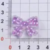 Accesorios de Resina Decoraciones DIY Charms para Zapatos Pegatinas para Botellas de Agua Accesorios para el Cabello de Niños Cubiertas para Popotes Lazo en Forma de Ola Tamaño Pequeño