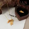 Nuevo Collar con Colgante Estilo Chino Cepillado Mate "Dinero en Camino", Joyería Zodiacal Versátil de Lujo Ligero de Nicho de Gama Alta para Mujeres