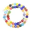 Venda Quente Transfronteiriça Cor Mil Flores Esmalte Flores Pequenas Contas DIY Colar Pulseira Brincos Corrente de Celular Pingente Acessórios