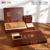 Calendario de Escritorio de Madera 2027 Caja de Regalo con Soporte de Madera y Portabolígrafos, Calendario Promocional Corporativo de Oficina de Negocios de Gama Alta