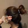 Corea del Sur Dongdaemun Nuevo Anillo para el Cabello de Hilo Trenzado de Tres Hilos Cuerda para el Cabello Estilo Coreano Simple Bola de Carne de Cola de Caballo Accesorios para el Cabello