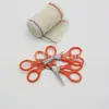 En stock tijeras pequeñas 9cm gasa PBT vendaje kit de costura kit de medicina exterior con botiquín de primeros auxilios botiquín médico tijeras pequeñas
