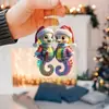 Nuevo Acrílico Plano Transfronterizo Mundo Animal Colgante Fiesta de Navidad Adorno para Árbol de Navidad