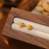 Pendientes Florales de Moda y Sencillos con Sentido del Diseño, Pendientes de Gama Alta Estilo Francés para Niñas, Venta al por Mayor y Dropshipping