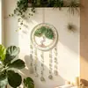 Atrapasol Grande Atrapapiedras Atrapasueños Árbol de la Vida Carrillón de Viento de Cristal Decoración para Habitación Colgante Adorno Aéreo Regalo