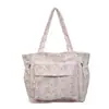Bolso tote con lazo estilo bosque, lindo, dulce, moderno, de alto valor estético, gran capacidad, elegante, con múltiples compartimentos