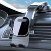 Novo suporte para celular com trava automática retrátil para saída de ar de carro, painel de instrumentos, cascata, ventosa telescópica, suporte de navegação