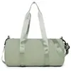Moda Estilo Coreano Simple Tela Lavada Bolso Cruzado para Mujer Salida de Estudiante Bolso de Mano Casual de un Solo Hombro Bolsa de Almacenamiento Cilíndrica